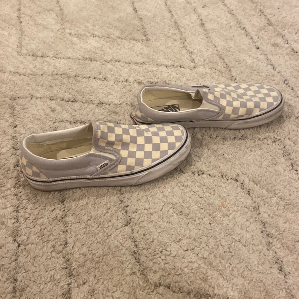 Grey checkered vans